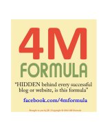 4M formula to create successful blog