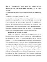 MỘT SỐ Ý KIẾN ĐỀ XUẤT NHẰM HOÀN THIỆ KIỂM TOÁN CHU TRÌNH HÀNG TỒN KHO TRONG KIỂM TOÁN BÁO CÁO TÀI CHÍNH TẠI AASC