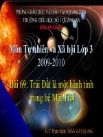 Trái Đất ...lớp 3 ckt-kn