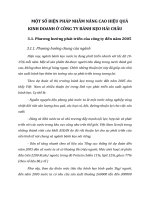 MỘT SỐ BIỆN PHÁP NHẰM NÂNG CAO HIỆU QUẢ KINH DOANH Ở CÔNG TY BÁNH KẸO HẢI CHÂU