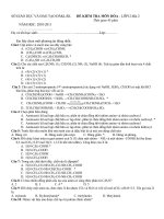 bai kiem tra 1 tiet hoa 12