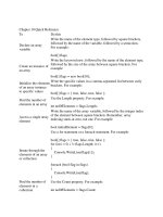 Chapter 10 Quick Reference