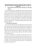 MỘT  SỐ KIẾN NGHỊ VÀ GIẢI PHÁP NHẰM XÂY DỰNG VÀ NÂNG CAO SỰ TRUNG THÀNH CỦA KHÁCH HÀNG ĐỐI VỚI DỊCH VỤ ĐTDĐ TẠI VIỆT NAM