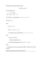 đề thi HSG các tỉnh