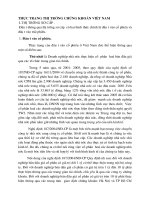 THỰC TRẠNG THỊ TRƯỜNG CHỨNG KHOÁN VIỆT NAM