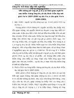 Vận dụng phương pháp d•y số thời gian nghiên cứu biến động lượng khách du lịch đến Hà nội giai đoạn 1997-2003 và dự đoán cho giai đoạn 2004-2005