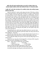 MỘT SỐ GIẢI PHÁP NHẰM NÂNG CAO CHẤT LƯỢNG CÔNG TÁC HOẠCH ĐỊNH CHIẾN LƯỢC SẢN PHẨM Ở CÔNG TY CƠ KHÍ HÀ NỘI