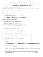 Khảo sát hàm số (1 số dạng liên quan)