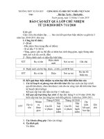 BÁO CÁO GIỮA KỲ ICỦA gvcn NĂM HỌC 2010-2011