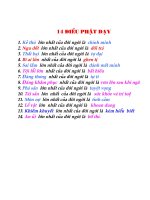 14 ĐIỀU PHẬT DẠY - CŨNG HAY HAY