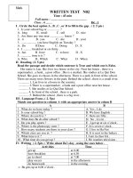 KT 1tiet Anh 6 PPCT 37 Oanh