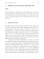 Theoretical issues - modeling word-formation