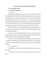 CƠ SỞ LÝ LUẬN CHUNG VỀ DU LỊCH