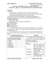 Giáo án sinh lớp 10 cơ bản