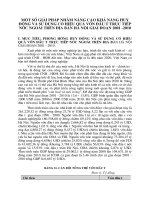 Một số giải pháp nhằm nâng cao khả năng huy động và sử dụng có hiệu quả vốn đầu tư trực tiếp nước ngoài trên địa bàn hà nội giai đoạn 2001 -2010