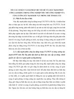 YÊU CẦU CƠ BẢN VÀ GIẢI PHÁP CHỦ YẾU ĐỂ VỪA ĐẨY MẠNH PHÂN CÔNG LAO ĐỘNG TRONG CÔNG NGHIỆP TIỂU THỦ CÔNG NGHIỆP VỪA TĂNG CƯỜNG SỨC MẠNH KHU VỰC PHÒNG THỦ TỈNH HÀ TÂY