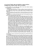 LÝ LUẬN VỀ TIÊU THỤ SẢN PHẨM VÀ HOẠT ĐỘNG MARKETING TRONG TIÊU THỤ SẢN PHẨM