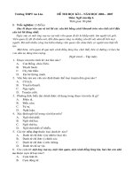 Tổng hợp đề thi KI ngư văn các lớp cấp II