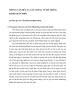 NHỮNG VẦN ĐỀ LÝ LUẬN CHUNG VỀ HỆ THỐNG KÊNH PHÂN PHỐI