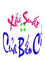 Xác xuất có biến cố