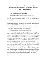 NHỮNG GIẢI PHÁP VÀ KIẾN NGHỊ NHẰM NÂNG CAO HIỆU QUẢ CỦA CÔNG TÁC QUẢN LÝ VẬT TƯ Ở NHÀ MÁY DỆT CÔNG TY DỆT NAM ĐỊNH