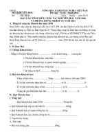 Mẫu báo cáo tổng kết công tác Khuyến học 2010 huyện Phú Lương