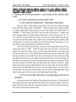 Thực trạng hoạt động cho vay các Tổng Công ty Nhà nước tại Sở giao dịch I – Ngân hàng Công thương việt nam