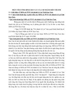 PHÂN TÍCH TÌNH HÌNH CHO VAY CỦA CHI NHÁNH ĐỐI VỚI HND