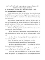 PHƯƠNG ÁN GIẢI PHÁP THỰC HIỆN QUY HOẠCH SỬ DỤNG ĐẤT PHƯỜNG TÂN HOÀ THỊ XÃ HOÀ BÌNH