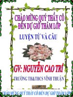 LUYEN TU VA CAU : CAU KE