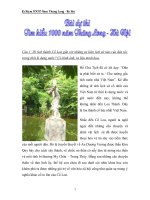 BÀI DỤE THI 1000 NĂM THĂNG LONG HÀ NỘI