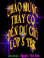 Bảo vệ môi trường xung quanh ( lớp 5)
