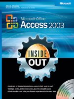 Microsoft Access 2003_ Inside out