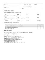 Kiểm tra 1 tiết chương IISố học 6 ( Đề 1 )