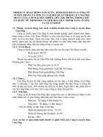 Nhiệm vụ hoạt động sản xuất,  kinh doanh của công ty tuyển than cửa ông và vai trò quan trọng của ngành than cung cấp nguyên nhiên liệu thị trường trong nước và quốc tế