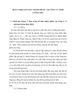 HOÀN THIỆN KẾ TOÁN THÀNH PHAM  TẠI CÔNG TY TNHH CƯỜNG HẬU