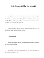 Hội chứng vùi lấp chi kéo dài