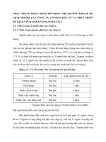 THỰC TRẠNG HOẠT ĐỘNG MỞ RỘNG THỊ TRƯỜNG KHÁCH DU LỊCH NỘI ĐỊA CỦA CÔNG TY CỔ PHẦN ĐẦU TƯ VÀ PHÁT TRIỂN DU LỊCH VINACONEX