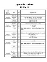 GIÁO ÁN LỚP 3 TUẤN 11