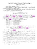 Kế hoạch và quy chế CD