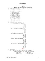 trac nghiem toan 8