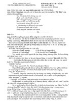 KT tập trung 12: Đề & đáp án Ngữ văn