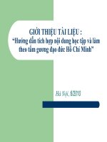 Tap huan TL Tich h¦íp DD HCM. DOSON 6-2010