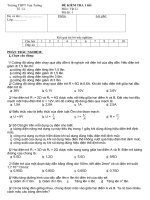 ĐỀ KIỂM TRA 1 tiết 9 10 - 11