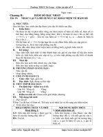 DẠI9-TIẾT 19-NHẮC LẠI, BỔ SUNG KHÁI NIỆM HÀM SỐ