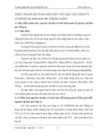 THỰC TRẠNG KẾ TOÁN NGUYÊN VẬT LIỆU TẠI CÔNG TY CỔ PHẦN SX XNK BAO BÌ  THĂNG LONG