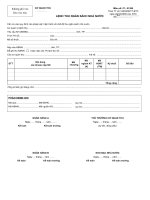 Lệnh thu ngân sách nhà nước