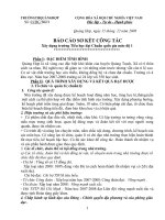 Báo cáo sơ kết xây dựng trường TH chuẩn quốc gia