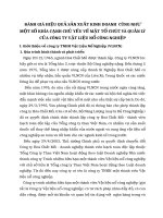 ĐÁNH GIÁ HIỆU QUẢ SẢN XUẤT KINH DOANH  CŨNG NHƯ MỘT SỐ KHÍA CẠNH CHỦ YẾU VỀ MẶT TỔ CHỨC VÀ QUẢN LÝ CỦA CÔNG TY VẬT LIỆU NỔ CÔNG NGHIỆP