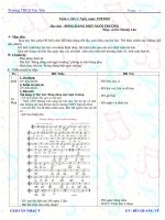 Giáo án âm nhac lớp 9